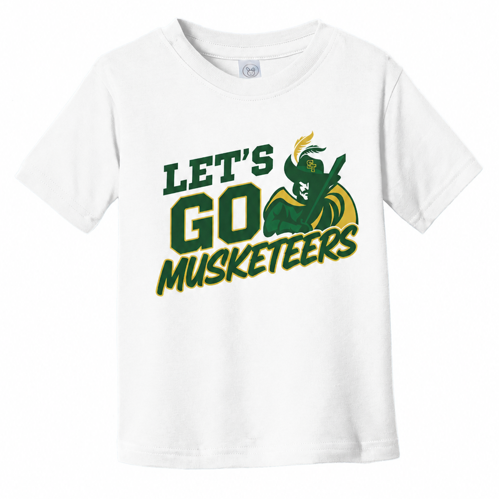 St. Theresa Let's Go Musketeers Toddler Tee