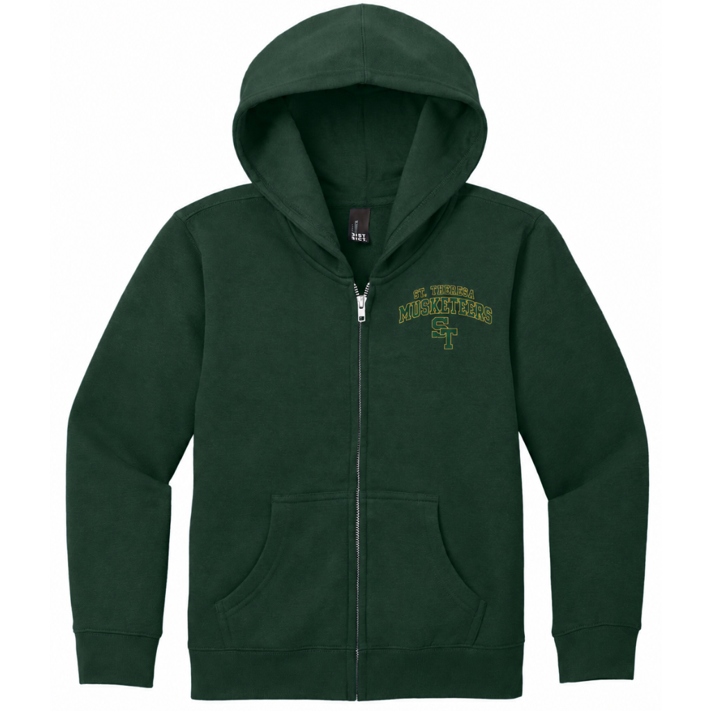 St. Theresa Musketeer Athletic Heritage Full Zip Youth Hoodie