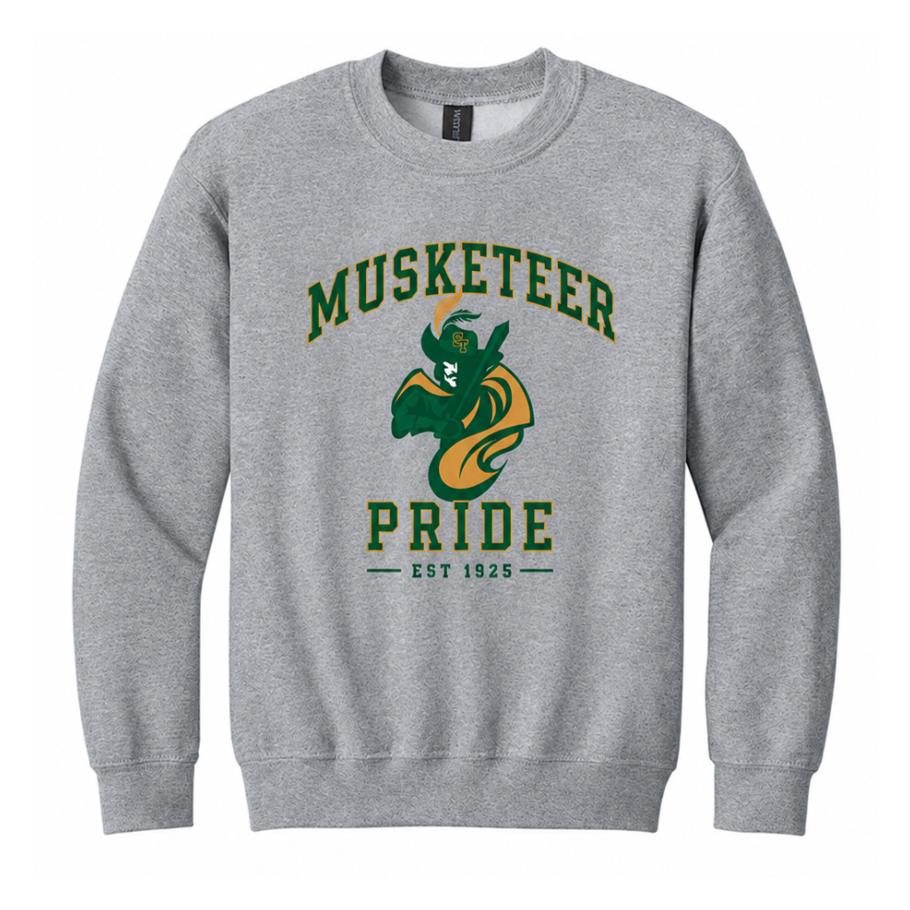 St. Theresa Musketeer Pride Youth Crewneck Sweatshirt