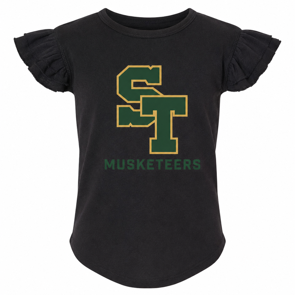 St. Theresa Athletic Toddler Ruffle Tee