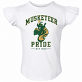 St. Theresa Musketeer Pride Toddler Ruffle Tee